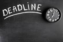 deadline with clock
