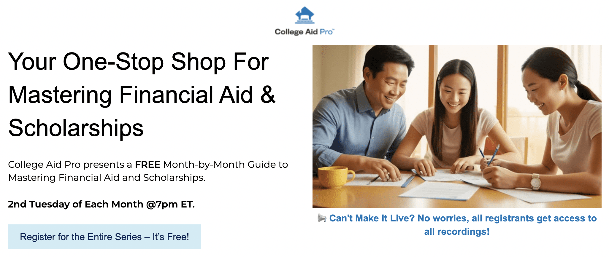 Mastering Financial Aid & Scholarships: Your One-Stop Monthly Guide